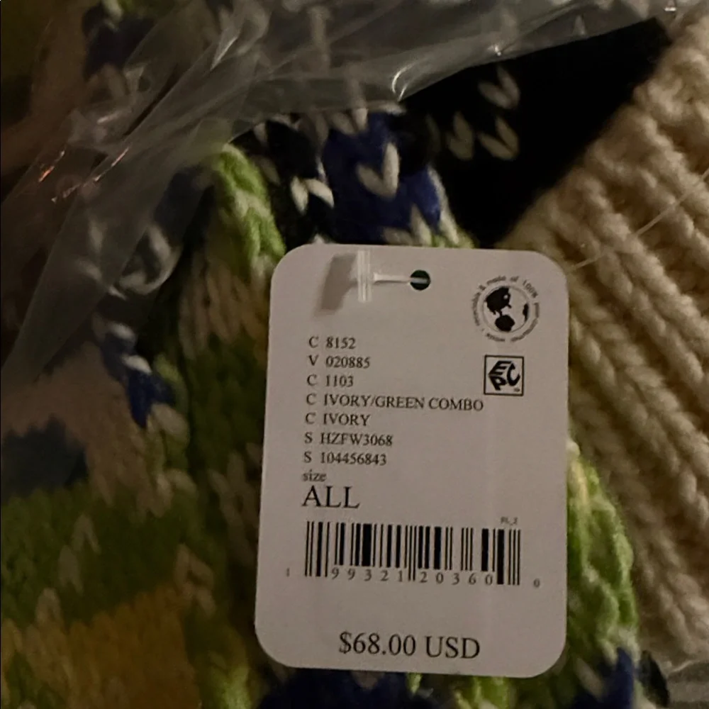 Free People Northern Lights Beanie + Scarf Set! NWT!